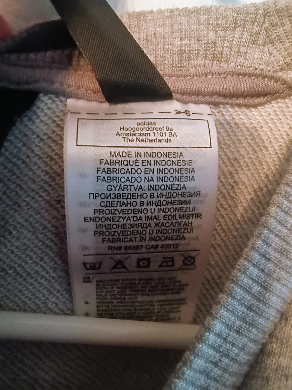 Adidas Womens M Oversized High Low Sweatshirt Gray Side Stripe Tunic Athleisure